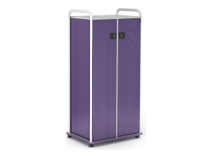 Paragon A&D Crossfit Storage - Trolley - 32 drawers - 2 doors - 16 gauge tubular steel, TFM - frost, fire truck red, wisdom CFD60WDTOTES17-918AZA