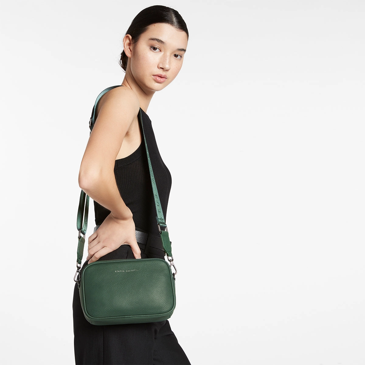 Plunder Bag With Webbed Strap - Green