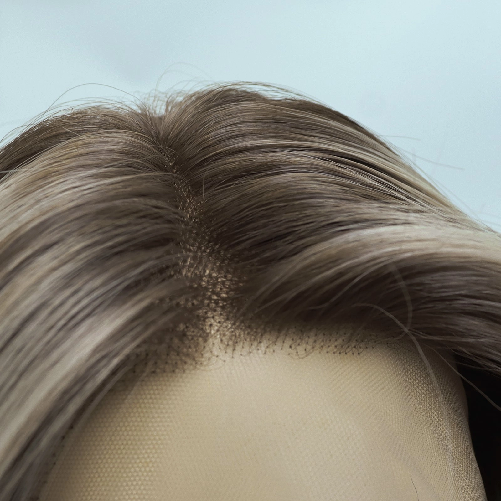PRE-ORDER Sabrina cool tone blonde with highlight 14inches with layer cut 13*4 free part lace front wigs K141-2183-C13X4