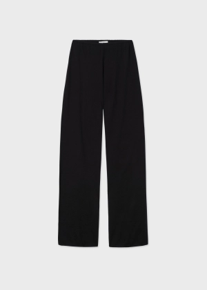 Pull Up Pant in Fine Cashmere - Black