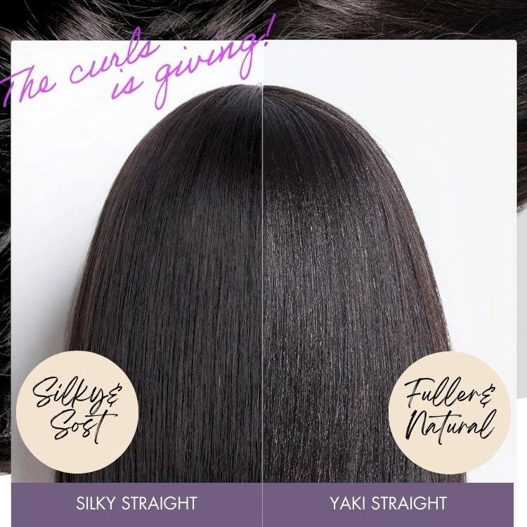 Put On and Go Brown Highlight Yaki Bob with Bangs Glueless Minimalist Lace Wig Breathable Cap