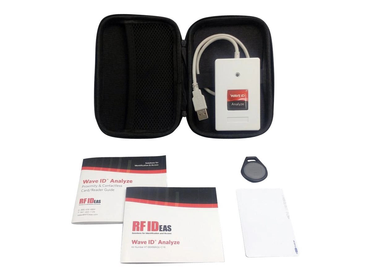 rf IDEAS WAVE ID Analyze - RF proximity card analyzer - white quartz KT-8XX88AQU-C16