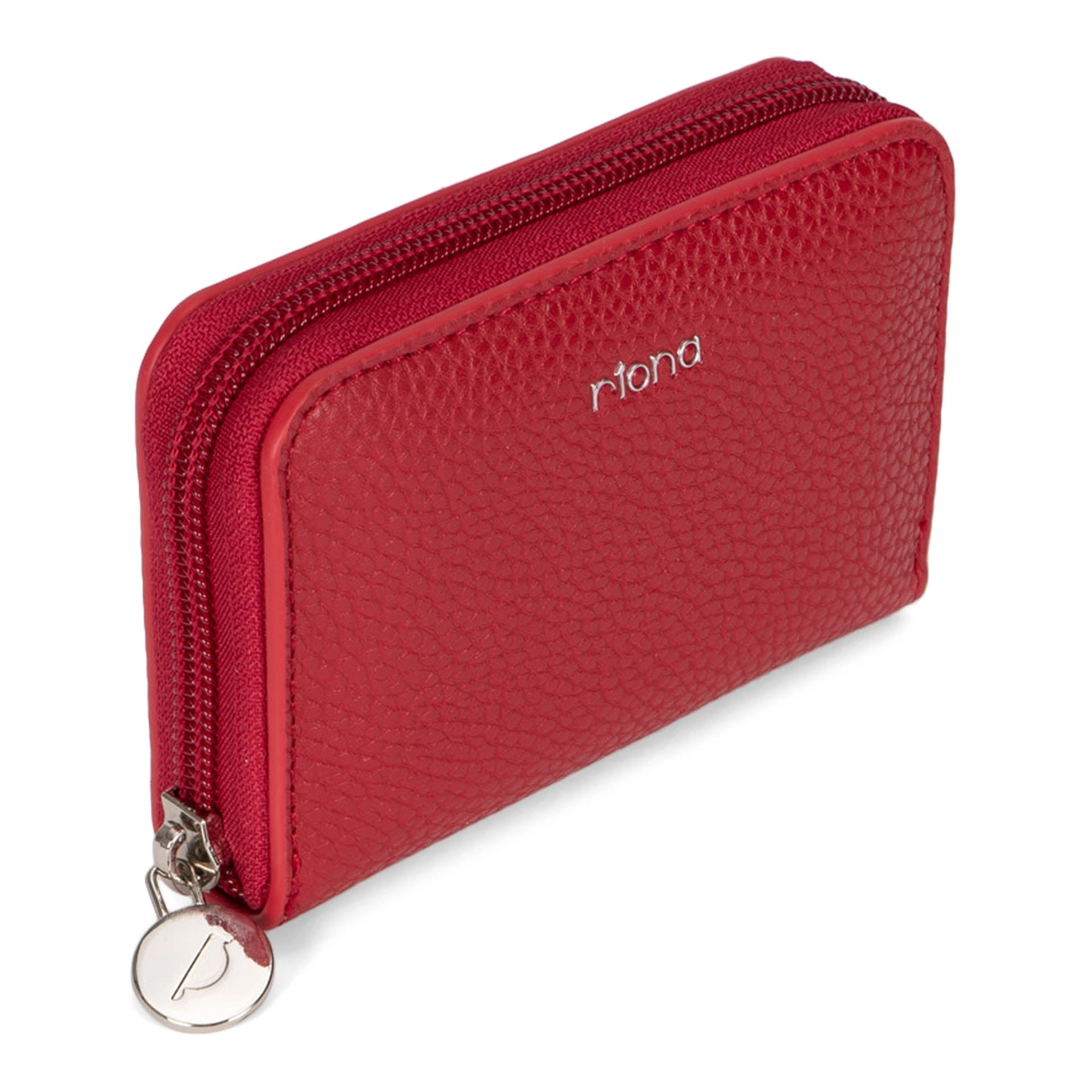 Riona Ketty Pebbled RFID Small Zip Around Taupe