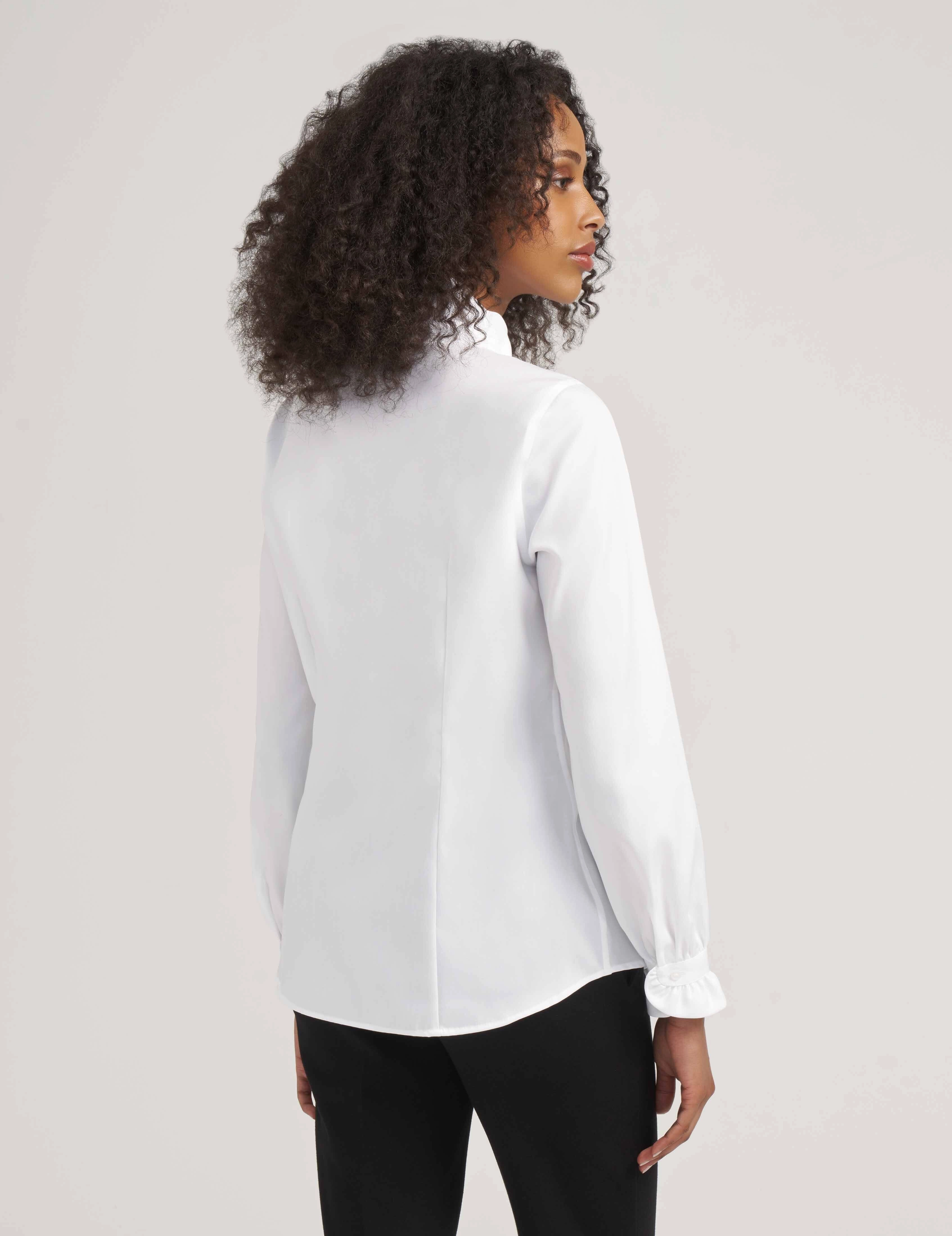 Ruffle Button Up Shirt Blouse- Sale