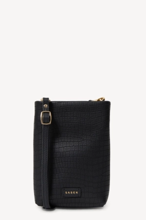 Saben Maggie Crossbody Black Luxe Emboss