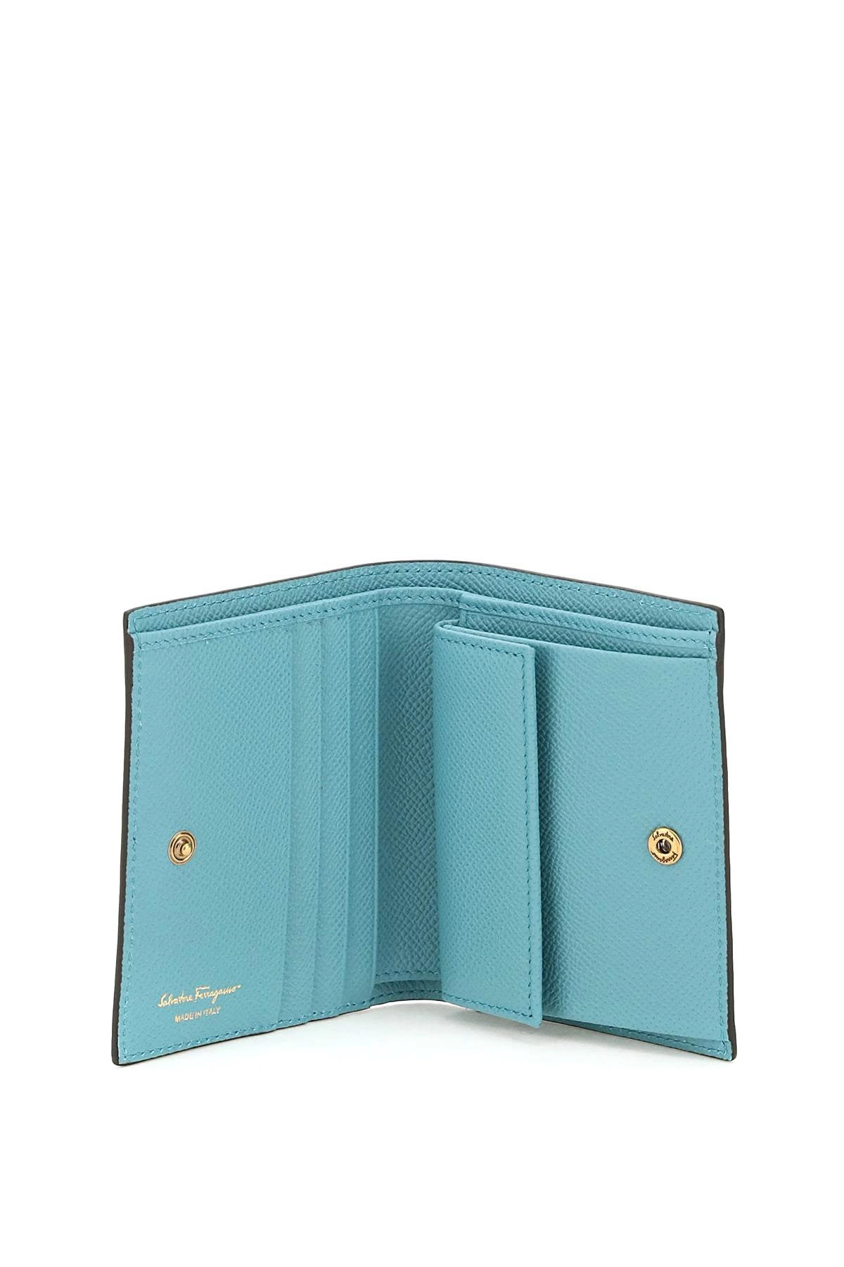 Salvatore Ferragamo Gancini Plaque Compact Wallet