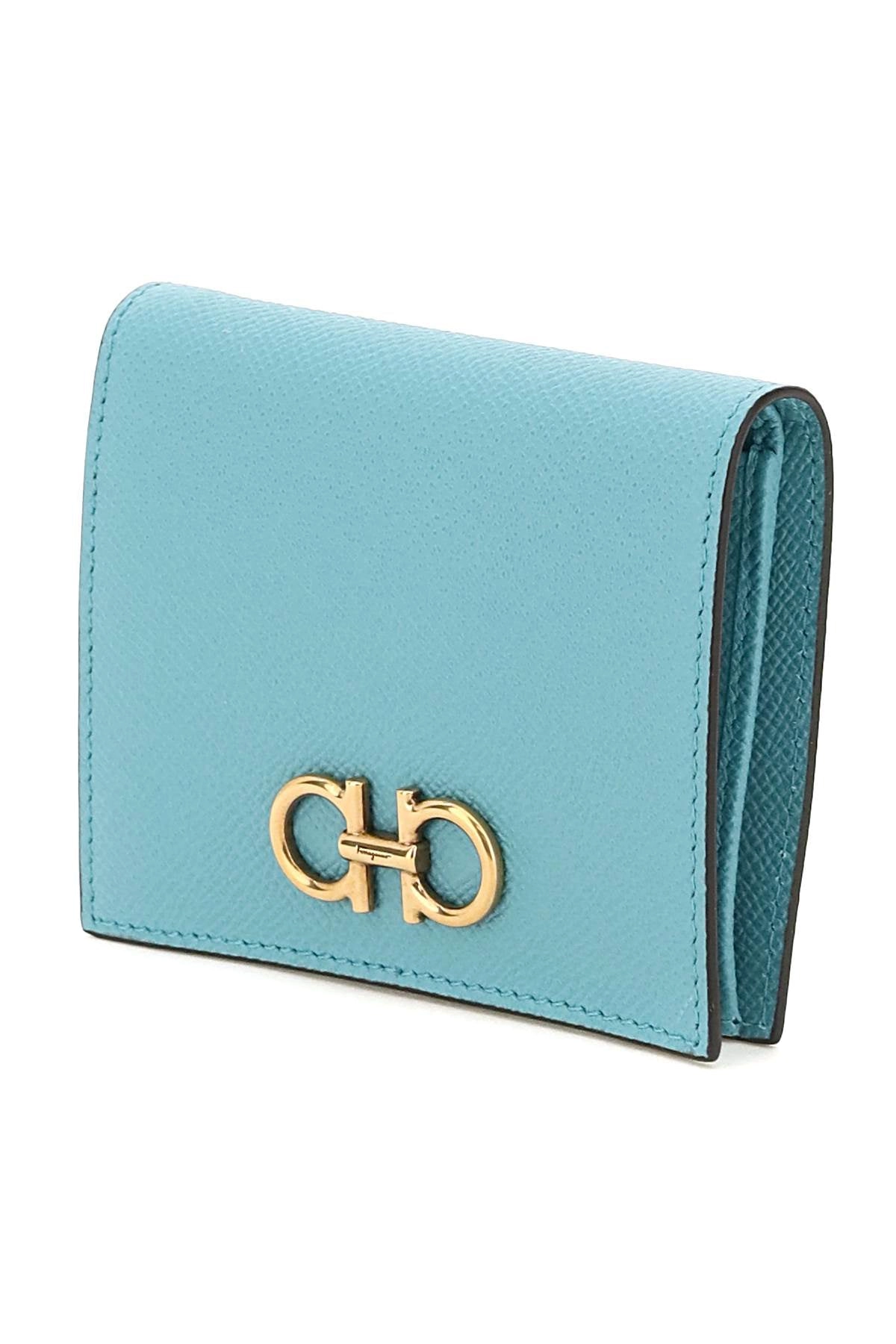 Salvatore Ferragamo Gancini Plaque Compact Wallet