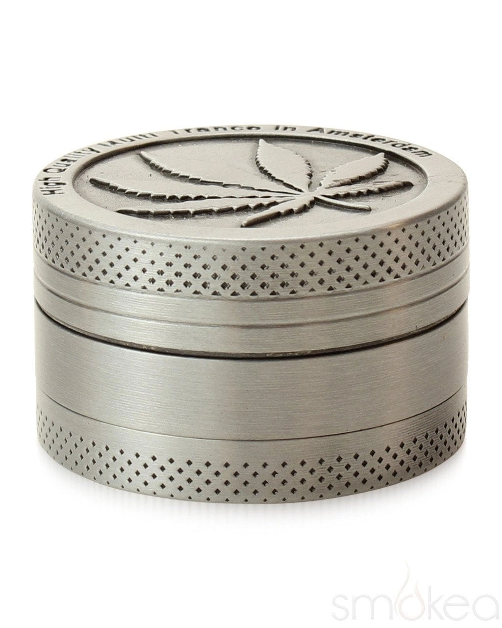 SMOKEA Silver Leaf 1.5" 3pc Grinder