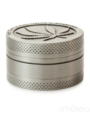 SMOKEA Silver Leaf 1.5" 3pc Grinder