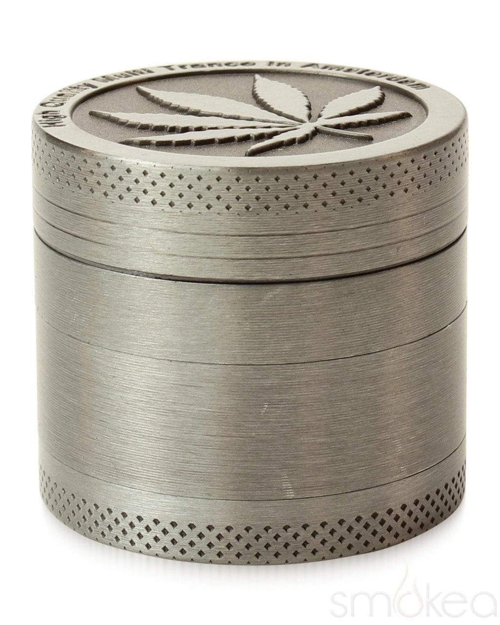 SMOKEA Silver Leaf 1.5" 4pc Grinder