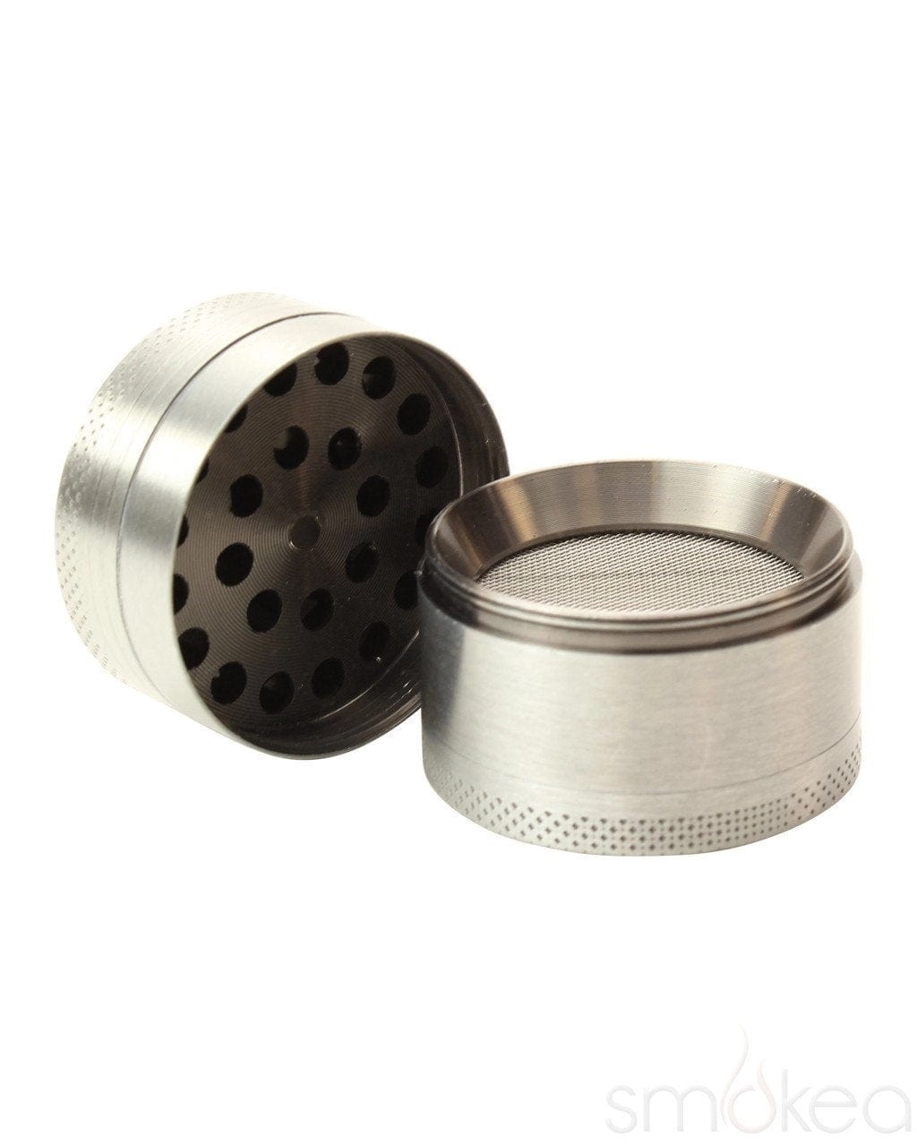 SMOKEA Silver Leaf 1.5" 4pc Grinder