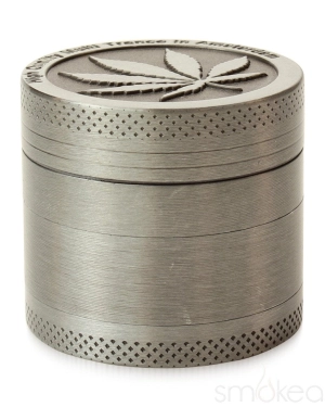 SMOKEA Silver Leaf 1.5" 4pc Grinder