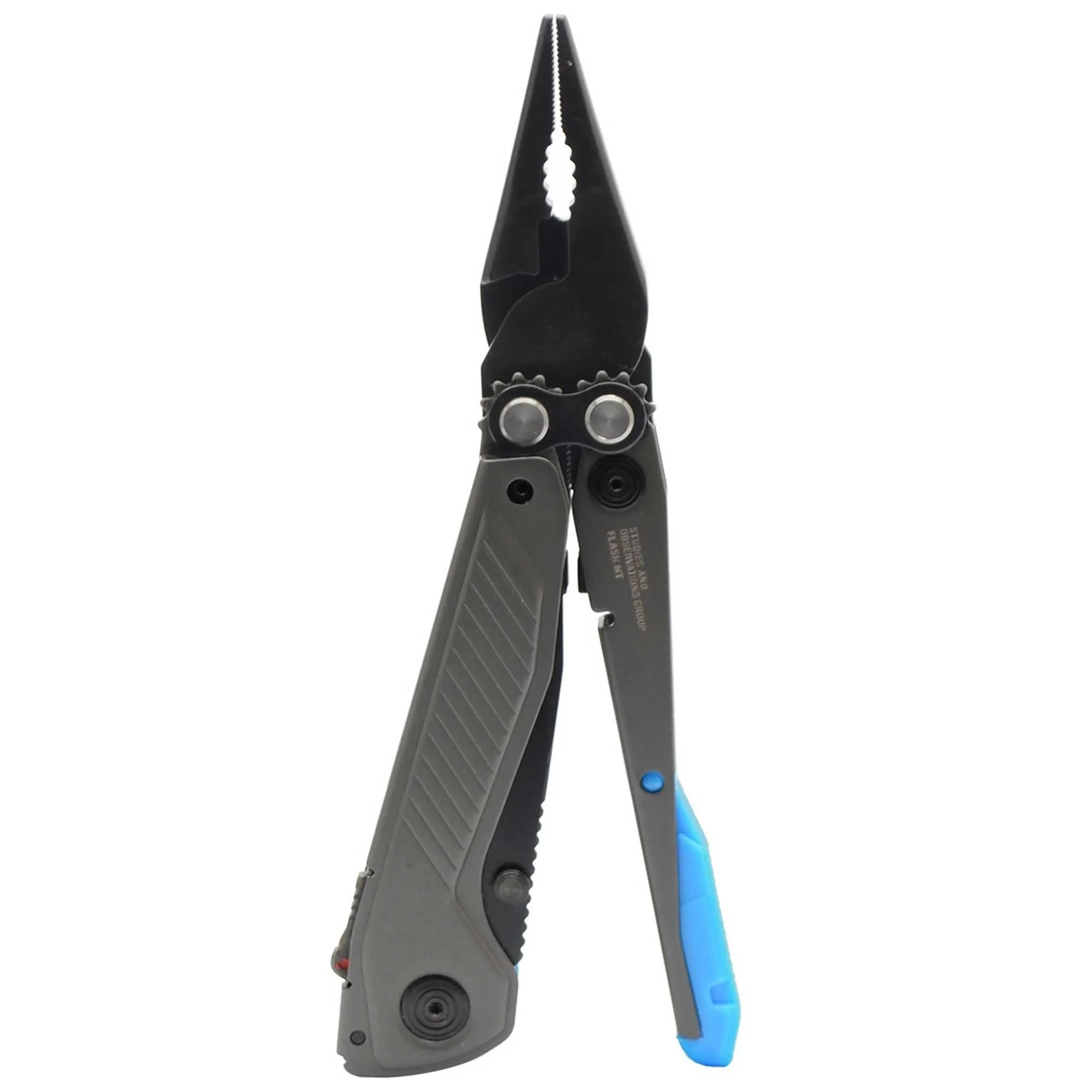 SOG Pliers - Flash MT Black Oxide Steel Clip Point Blade with SS Handle | 29-55-02-41