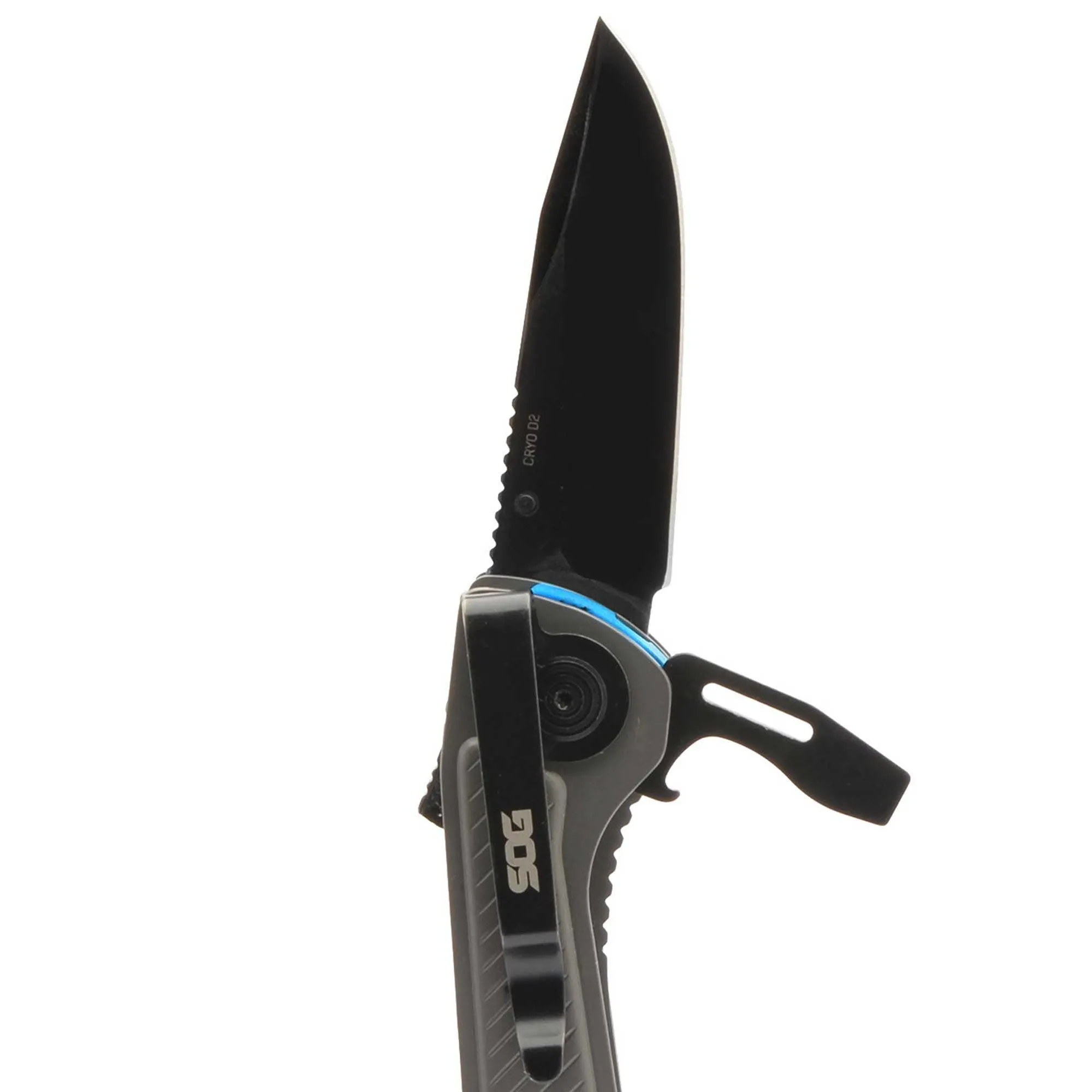 SOG Pliers - Flash MT Black Oxide Steel Clip Point Blade with SS Handle | 29-55-02-41
