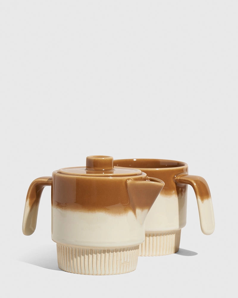 Stackable Stoneware Tea Pot