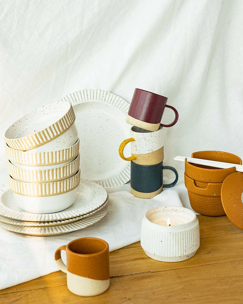 Stoneware Stackable Bowl