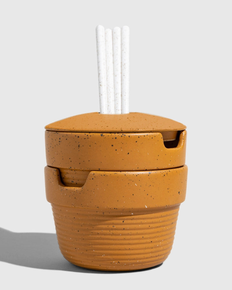 Stoneware Stackable Noodle Bowl Set