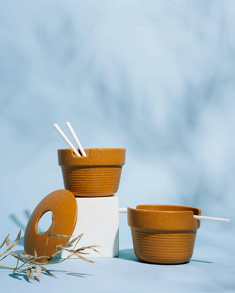 Stoneware Stackable Noodle Bowl Set