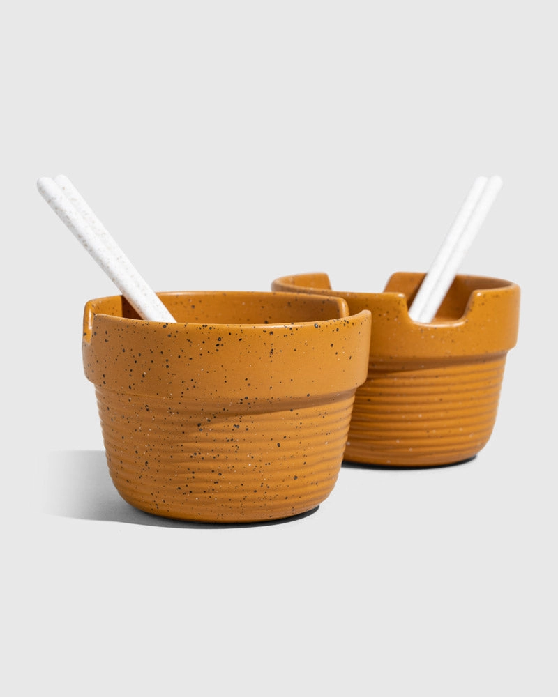 Stoneware Stackable Noodle Bowl Set