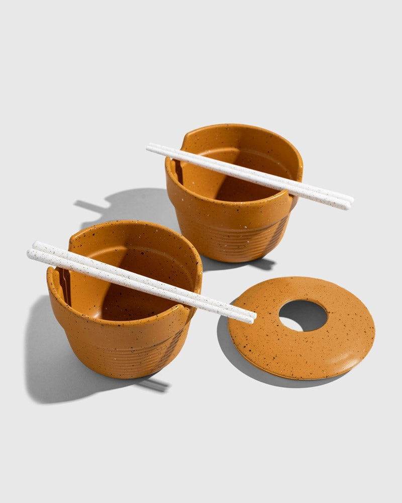 Stoneware Stackable Noodle Bowl Set