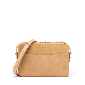 Suede Camera Bag