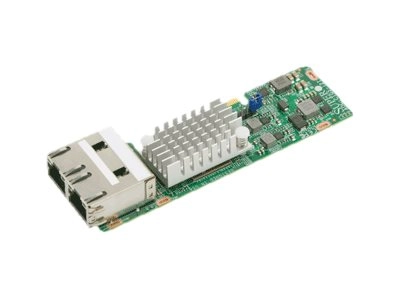 Supermicro AOC-CTGS-i2T - Network adapter - PCIe 3.0 x4 low profile - 10Gb Ethernet / FCoE x 2 AOC-CTGS-I2T-O
