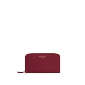 TB Zipwallet Stampato - Dark Red