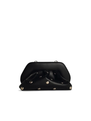 'Tia' Black Vegan Leather Bag