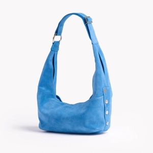 Tom Zip | Hydrangea Suede/Silver | Med