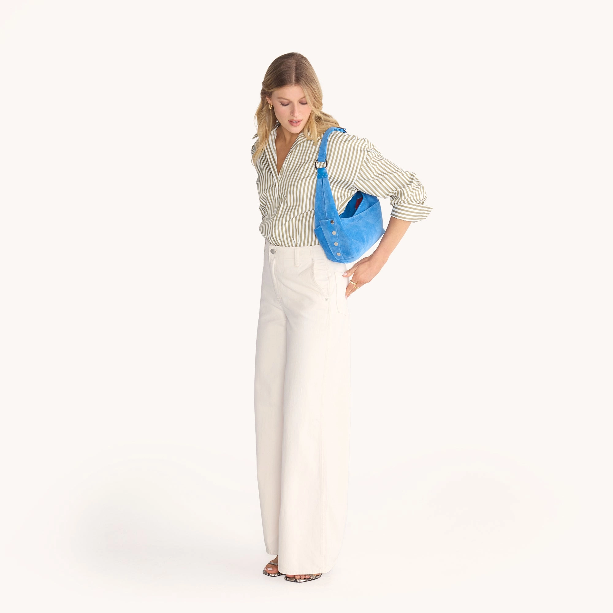 Tom Zip | Hydrangea Suede/Silver | Med