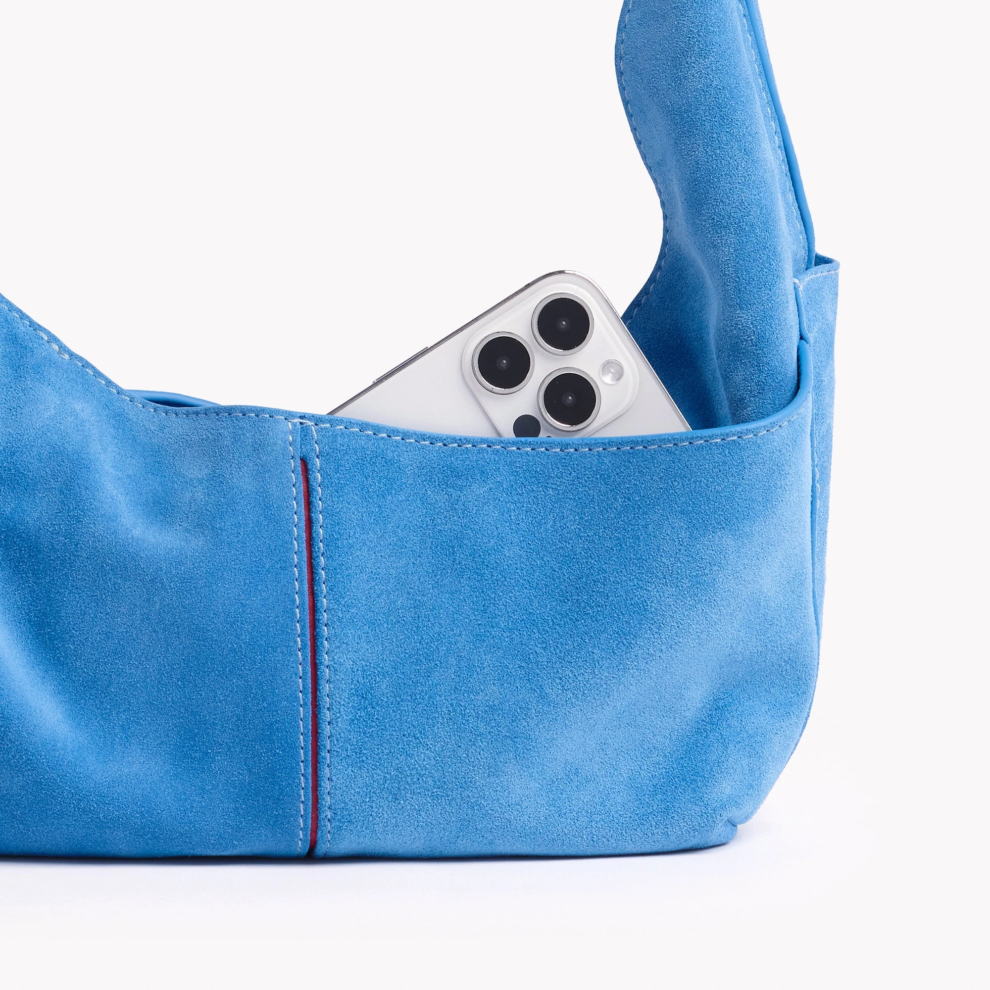 Tom Zip | Hydrangea Suede/Silver | Med