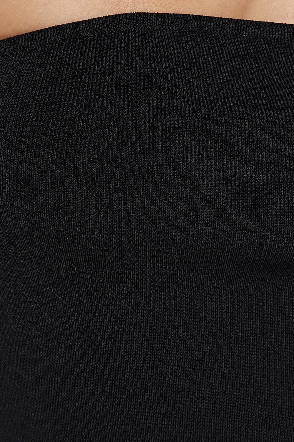 VERA BLACK KNIT BANDEAU TOP