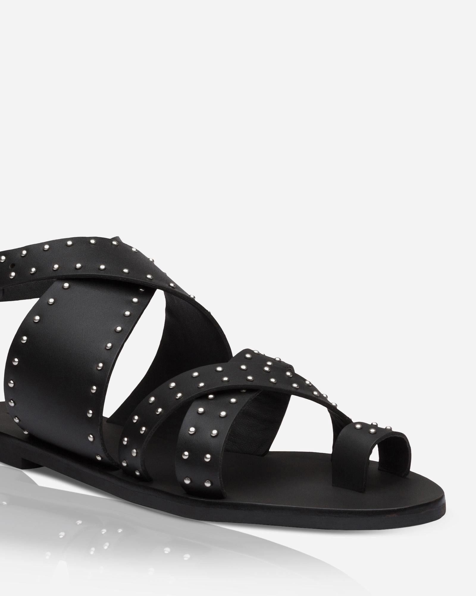 Vesper Sandal • Black/Silver