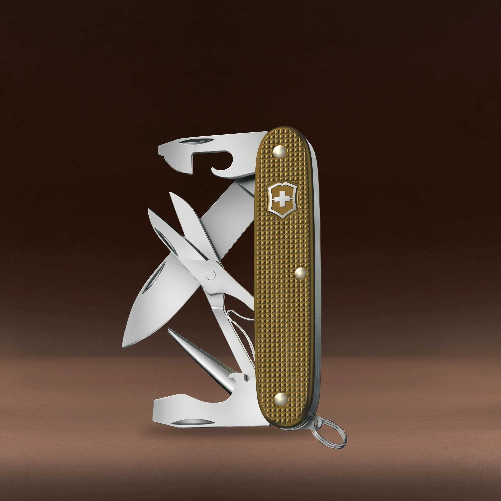  Victorinox Swiss Army Knife Pioneer X, 93 Mm, Alox Limited Edition 2024, Terra Brown