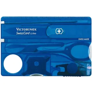Victorinox Swiss Army Tool Kit - Blue Transparent Swiss Card Lite, 82mm | 0.7322.T2