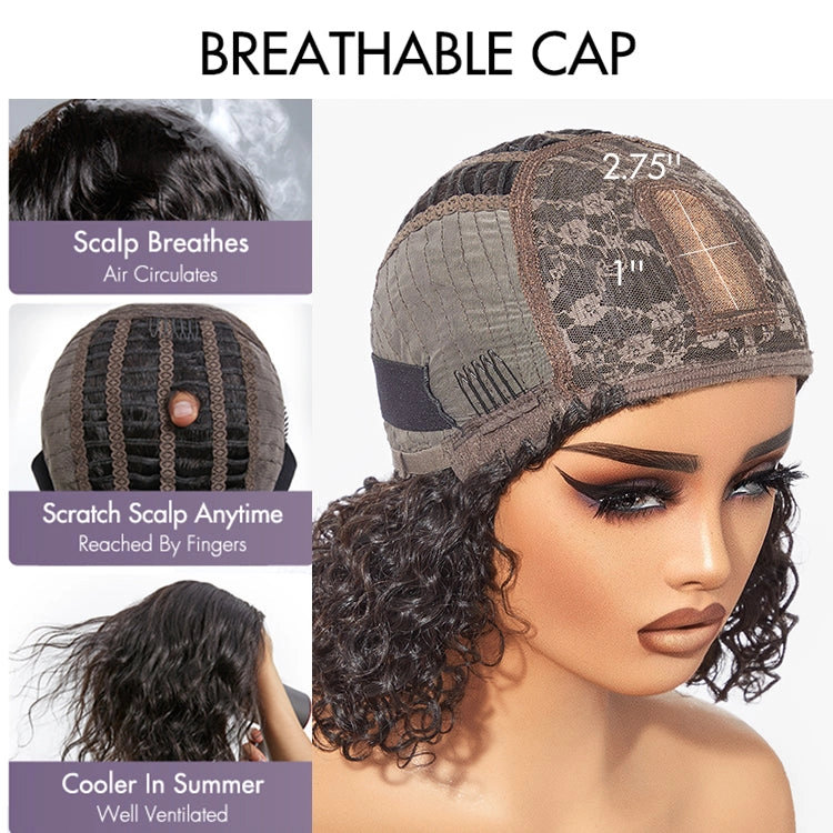 Weekly Special | Breathable Cap True Scalp Blonde Highlight Loose Wave Glueless Minimalist Lace Wig with Bangs