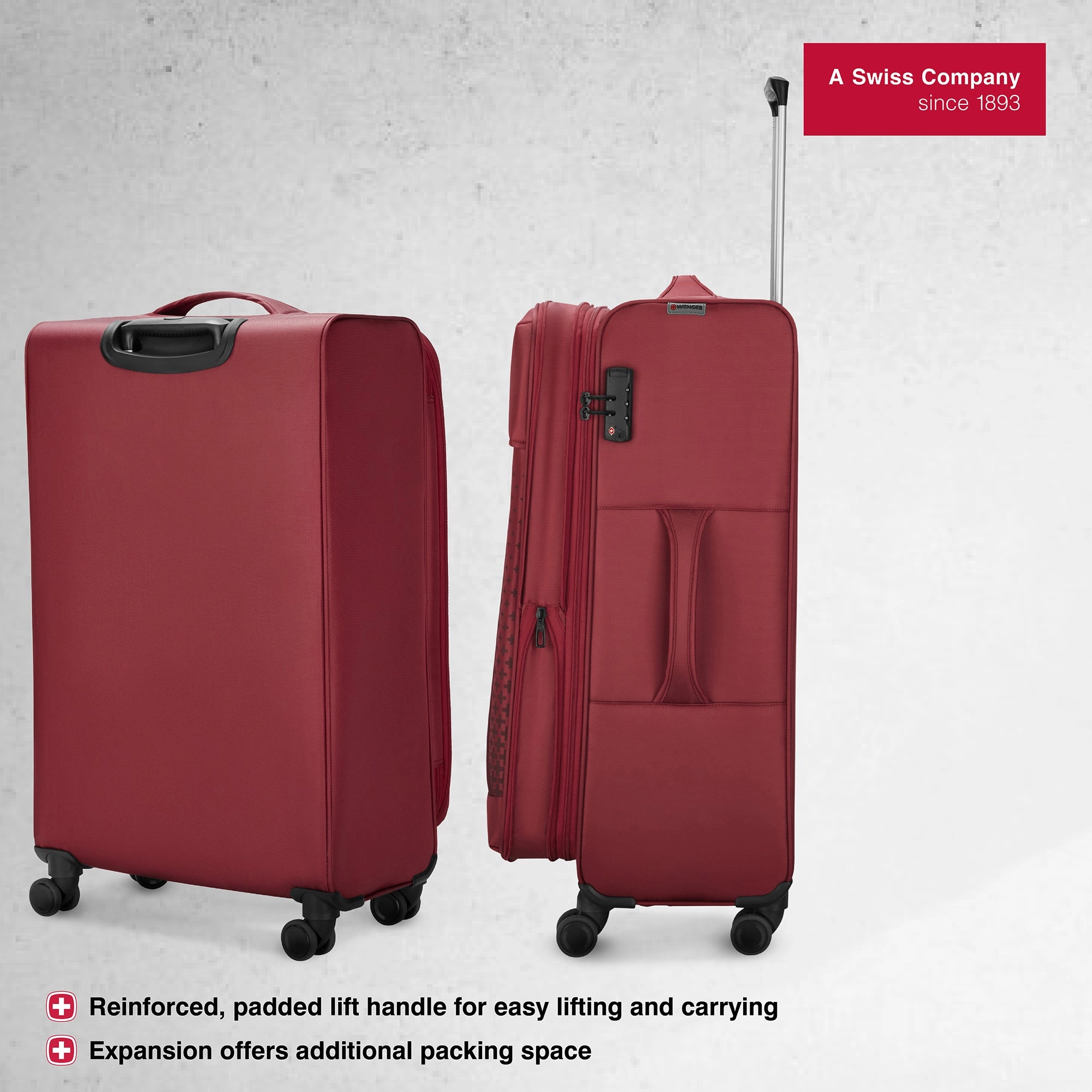 Wenger, Veric Large Softside Case, Salsa, 101 Litres, Swiss designed