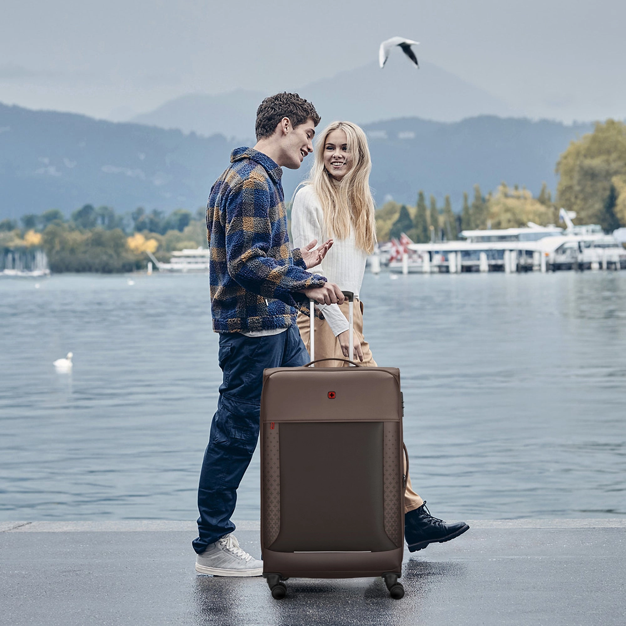 Wenger, Veric Large Softside Case, Taupe, 101 Litres, Swiss designed
