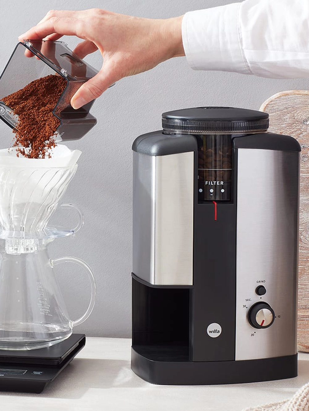 Wilfa Svart Coffee Grinder Silver