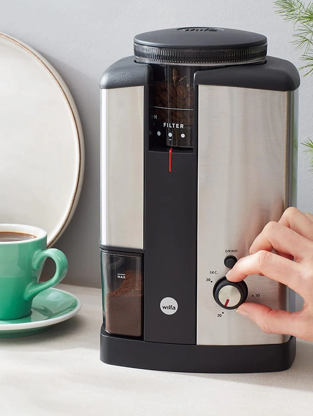 Wilfa Svart Coffee Grinder Silver