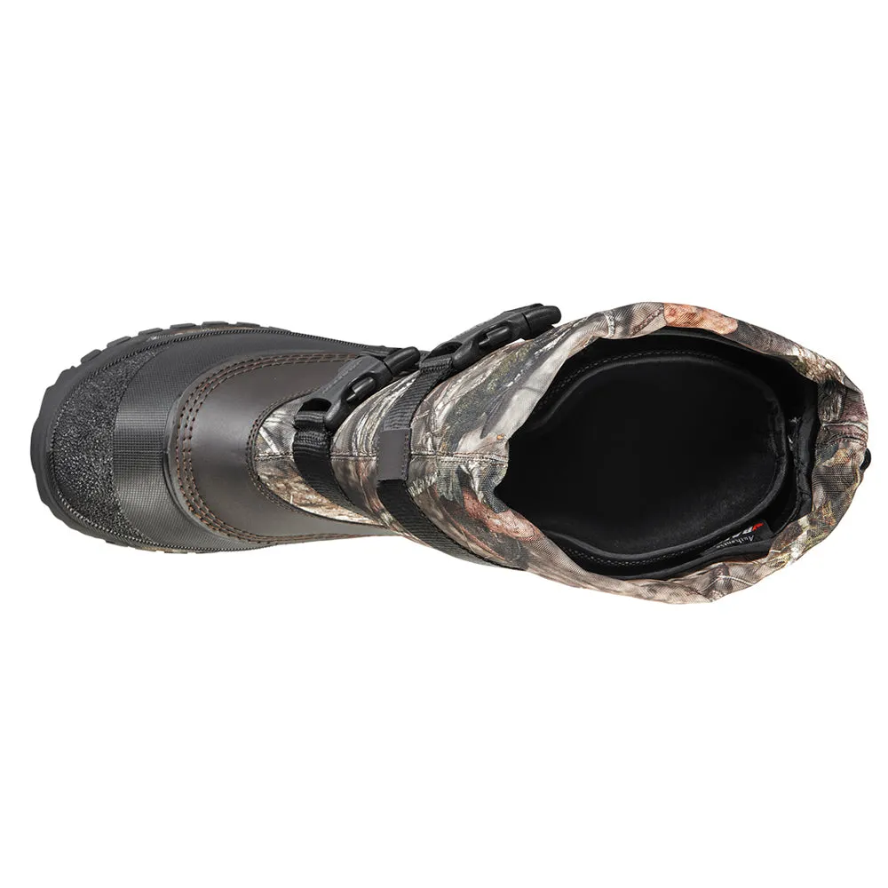 Wolf Camo Round Toe Snow Boots