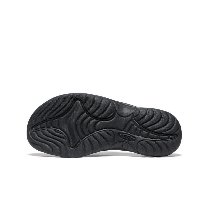 Women's Waimea Leather Flip-Flop  |  Black/Black