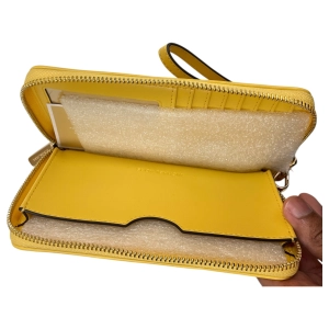 Wristlet Designer By Michael Kors In Yellow, Size:Large